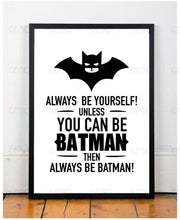 Load image into Gallery viewer, Batman Quote Canvas Art Print Poster, Wall Pictures for Home Decoration, Frame not include FA246-2
