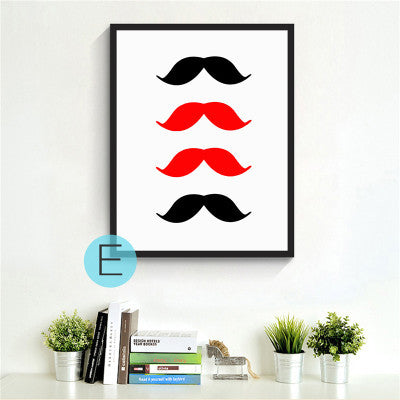 Cartoon Father hero dad Family Moustache Poster decoration oil paintings art canvas painting wall picture home decor kids
