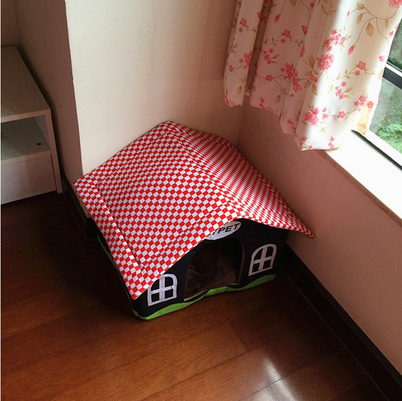 Dog Kennel Newly Design Soft Fleece Warm Dog Bed House Plush Nest Mat Pad For Pets Puppy Cats  GP160309-4