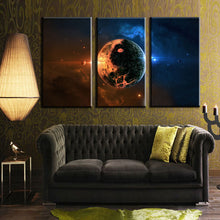 Load image into Gallery viewer, Unframed 3 Panel Space Planet Large HD Art Printed Painting Modern Home Wall Decor Painting On Canvas For Room Decoration
