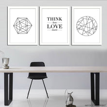 Load image into Gallery viewer, NICOLESHENTING Nordic Art Geometry Motivational Canvas Poster Minimalism Abstract Wall Picture Modern Home Room Decoration
