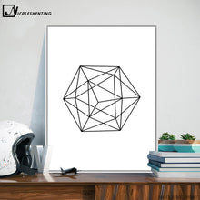 Load image into Gallery viewer, NICOLESHENTING Nordic Art Geometry Motivational Canvas Poster Minimalism Abstract Wall Picture Modern Home Room Decoration
