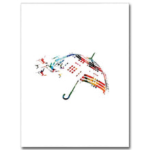 Load image into Gallery viewer, NICOLESHENTING Watercolor Palm Guitar Shoes Abstract Art Canvas Poster Minimalist Painting Wall Picture Modern Home Room Decor

