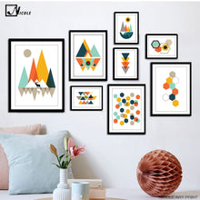 Load image into Gallery viewer, NICOLESHENTING Colorful Geometry Abstract Minimalism Art Canvas Poster Painting Creative Wall Picture Home Room Decoration

