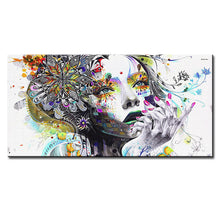 Load image into Gallery viewer, DP ARTISAN Modern wall art girl with flowers  oil painting Prints Painting on canvas No frame  Pictures Decor For Living Room
