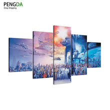 Load image into Gallery viewer, Wall Art Picture Home Decoration Living Room Canvas Print 5 Pieces Game Star Wars Movie Poster Wall Picture Printing On Canvas
