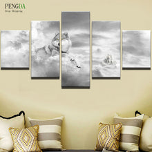 Load image into Gallery viewer, PENGDA Modern Frames 5 Panel Animal Wolf Canvas Painting Home Decor For Living Room Canvas Art Printed On Canvas Wall Picture
