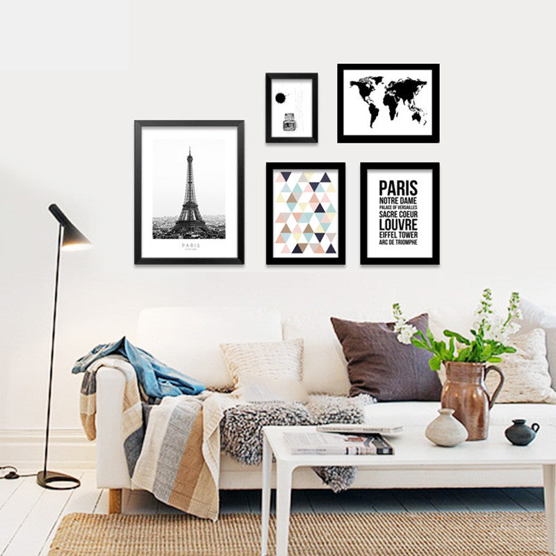 Posters And Prints Wall Pictures For Living Room Cuadros Wall Art Canvas Painting Modern Nordic Decoration Pairs No Poster Frame