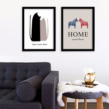 Load image into Gallery viewer, wall poster Home sweet family animal Trojans Scandinavian minimalist creative painting wall painting decorative painting
