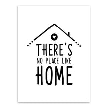 Load image into Gallery viewer, Black White Nordic Minimalist Houses Love Quotes A4 Canvas Art Print Poster Wall Picture Painting Home Kids Room Decor
