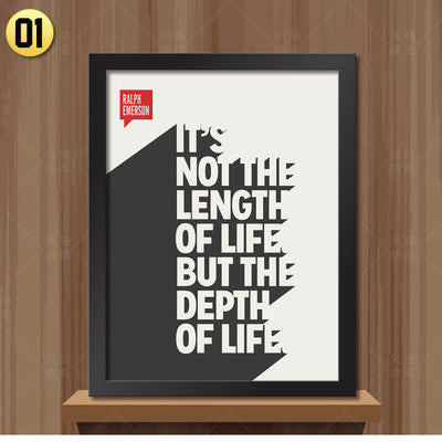 Modern Minimalist Typography Letters A4 Poster Prints Inspirational Quotes Picture Canvas Paintings Gifts office Home Wall Art
