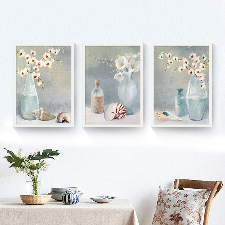 Canvas painting on print flowers Painting the wall bedroom and Painting the livingroom sofa backdrop posters and prints