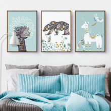 Load image into Gallery viewer, beautiful Coral Deer wall paintings Canvas Art Print Painting Poster, Wall Pictures vintage home decor
