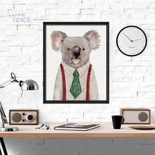 Load image into Gallery viewer, Fashion Animals Koala  A4 Large Art Print Poster Kawaii Wall Picture Canvas No Frame Living Room Home Decor Wall Mural
