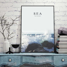 Load image into Gallery viewer, Nordic SEA Water Scenery Canvas Painting Wall Art Posters Nursery Decoration Oil Pictures For Living Room Home Decor Unframed
