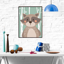 Load image into Gallery viewer, NEW Cute Animals Forest Nordic Posters and Prints Canvas Wall Art Oil Painting Wall Pictrues For Living Room Home Decor NO Frame

