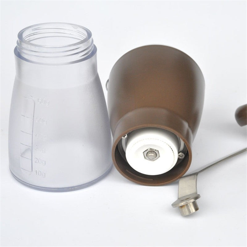 Polychromatic portable Manually coffee bean grinder / hand-cranked food grinders disintegrator kitchen tools ceramic core