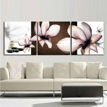 Load image into Gallery viewer, Unframed 3 Panel Transparent Water Lilies Modern Wall Art Picture Paint On Canvas For Bedroom Home Wall Decor Unique Gift
