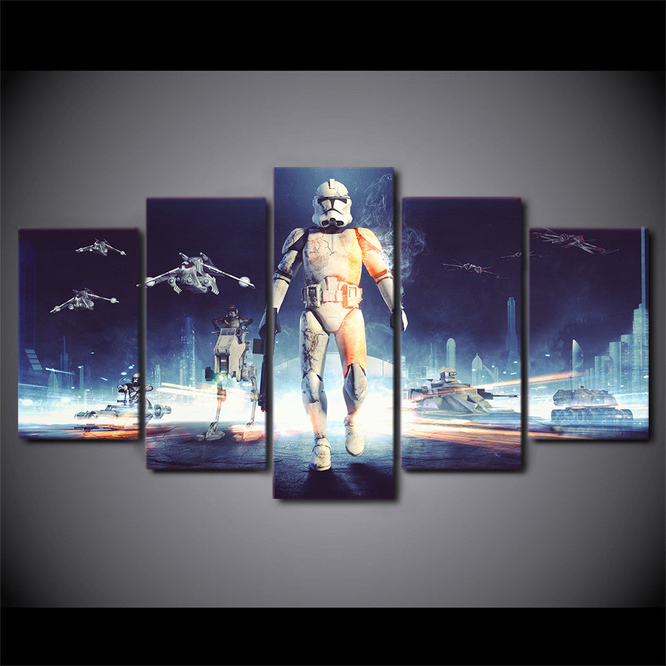 HD Printed 5 piece star wars canvas wall art painting livingroom decoration print poster picture canvas Free shipping/ny-2616