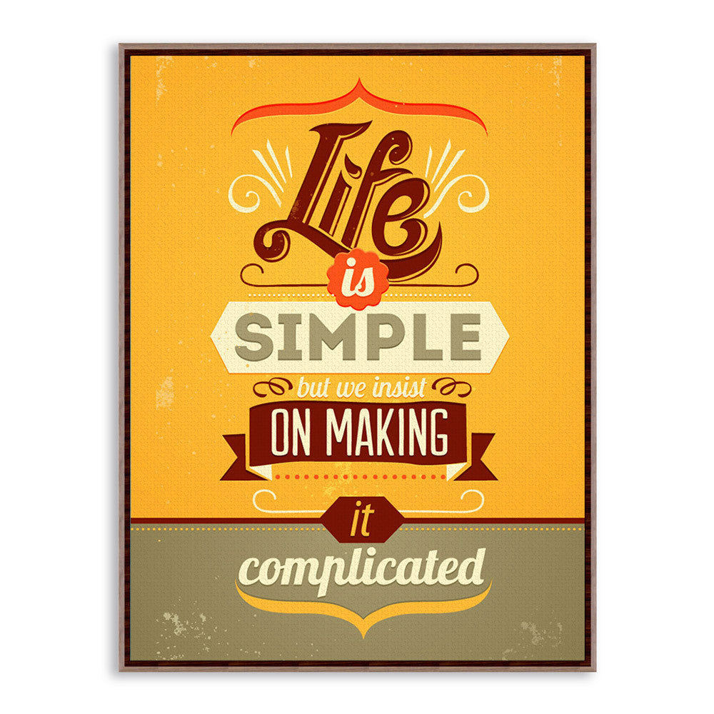 Vintage Retro Motivational Typography Simple Life Quotes A4 Big Art Print Poster Wall Picture Canvas Painting No Frame Home Deco