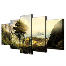 Load image into Gallery viewer, Modern Painting HD Printed Canvas For Room Wall Art 5 Panels Poster Natural Paradise Landscape Pictures Home Decor Frame PENGDA
