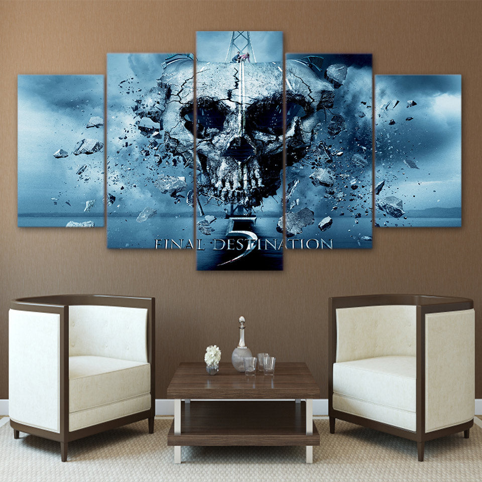 Canvas Art HD Printed Painting Modular Pictures Home Decor Photo Frame 5 Panels Movie Final Destination Poster Wall Art PENGDA
