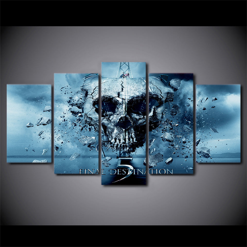 Canvas Art HD Printed Painting Modular Pictures Home Decor Photo Frame 5 Panels Movie Final Destination Poster Wall Art PENGDA