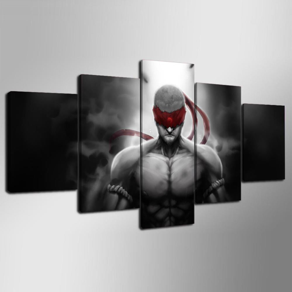 Canvas Painting Living Room Wall 5 Panels Strong Man Poster Frames In Modular Printed Cuadros Decoration Pictures PENGDA