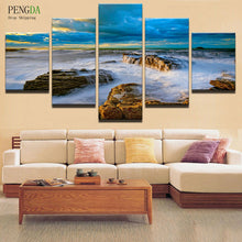 Load image into Gallery viewer, PENGDA 5 Panel Sea Landscape Modern Frames Decor Paintings Printed On Canvas Wall Picture Modern Decorative Canvas Art Prints

