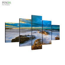 Load image into Gallery viewer, PENGDA 5 Panel Sea Landscape Modern Frames Decor Paintings Printed On Canvas Wall Picture Modern Decorative Canvas Art Prints
