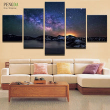 Load image into Gallery viewer, PENGDA Modern Frames For Paintings 5 Panel Star Canvas Wall Art Canvas Painting Landscape Wall Pictures For Living Room HD Print
