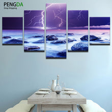 Load image into Gallery viewer, Wall Canvas Art Print Painting Poster Wall Modular Picture For Home Decoration 5 Panel PENGDA Seaview Painting Kids Room
