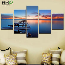 Load image into Gallery viewer, Wall Canvas Art Modern Printed Painting Poster Wall Modular Picture 5 Pieces Sunrise For Home Decoration Painting Kids Room
