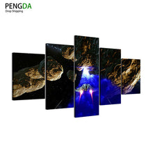 Load image into Gallery viewer, Modern Wall Art Canvas Prints Landscape Canvas Painting 5 Pieces Movie Game Star Wars Starfighter Modular Painting Decor Picture

