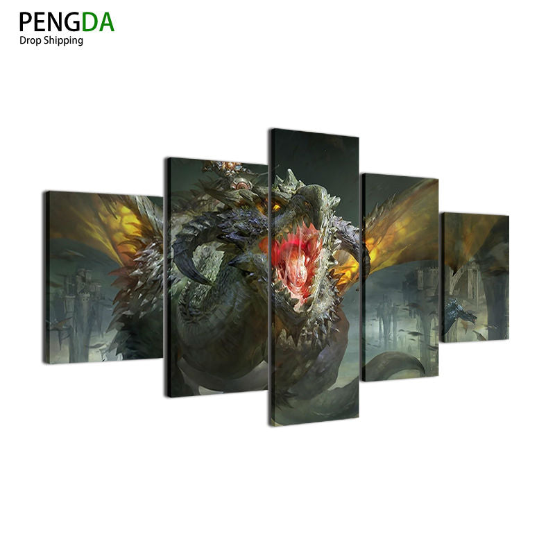 Wall Pictures For Living Room Cuadros Nordic Decor 5 Pieces Movie Character New Wall Art Canvas Painting Cuadros Picture Poster