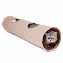 Load image into Gallery viewer, Pet Tunnel with Ball Cat Play Tunnel Funny  Cat Long Tunnel Kitten Play Toy Collapsible Bulk Cat Toys PlayTunnel 2 Holes
