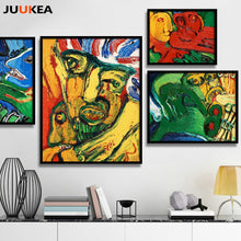 Load image into Gallery viewer, 4 Pcs Wild Abstract Modern Oil Painting Canvas Art Print Painting Poster, Wall Picture For Living Room, Home Decor 40x50cm
