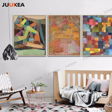 Load image into Gallery viewer, The Color Piece Coupling Geometric Abstract Arts by Paul Klee, Canvas Print Painting Poster Wall Picture For Living Room Home
