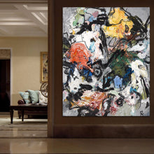 Load image into Gallery viewer, Modern Fashion Freehand Graffiti-art Senior Hotel Decoration Abstract Canvas Oil Painting Print Poster Wall Picture No Frame
