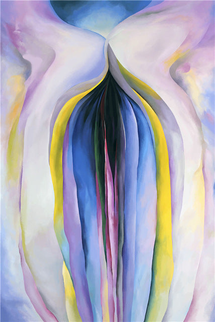 Georgia O'keeffe Women Abstract Floral Oil Painting Canvas Art Print Painting Poster, Wall Picture For Living Room, Home Decor
