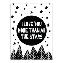 Load image into Gallery viewer, Modern Nordic Black White Minimalist Typography Star Love Quotes Art Print Poster Wall Picture Canvas Painting Living Room Decor
