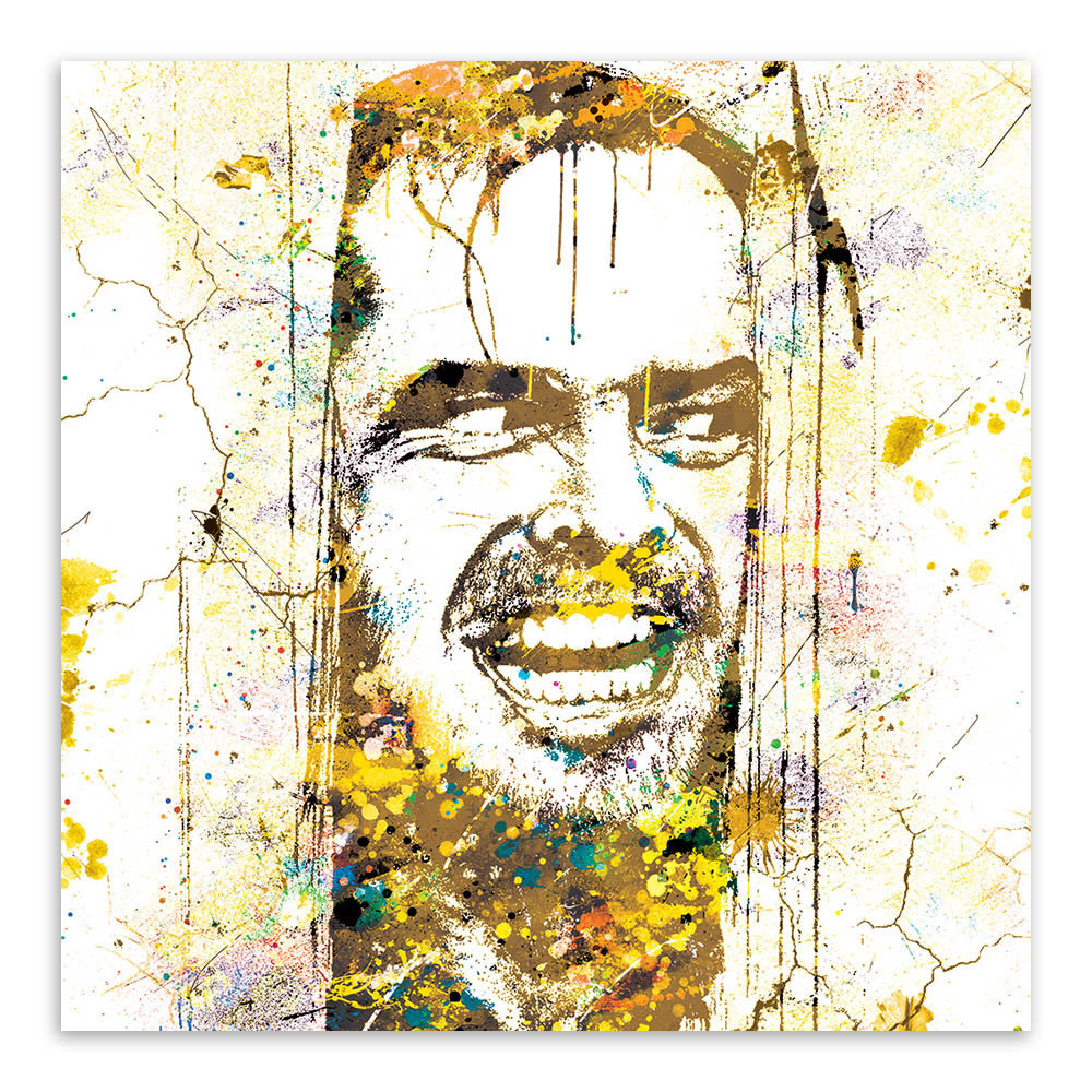 Original Watercolor Shining Jack Nicholson Halloween Pop Horror Movie A4 Art Print Poster Wall Picture Canvas Painting Home Deco