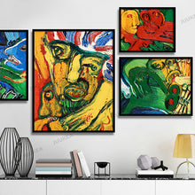 Load image into Gallery viewer, 4 Pcs Wild Abstract Modern Oil Painting Canvas Art Print Painting Poster, Wall Picture For Living Room, Home Decor 40x50cm
