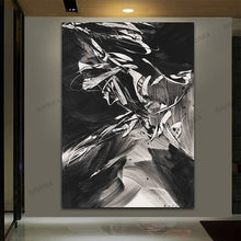 Load image into Gallery viewer, Black White Crazy Abstract Canvas Art Print Painting, Home Decor Painting &amp; Calligraphy Wall Posters For Living Room Wall Decor
