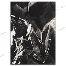 Load image into Gallery viewer, Black White Crazy Abstract Canvas Art Print Painting, Home Decor Painting &amp; Calligraphy Wall Posters For Living Room Wall Decor
