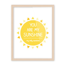 Load image into Gallery viewer, Modern Minimalist Yellow Sunshine Typography Love Quotes A4 Art Print Poster Wall Picture Canvas Painting Living Room Decoration

