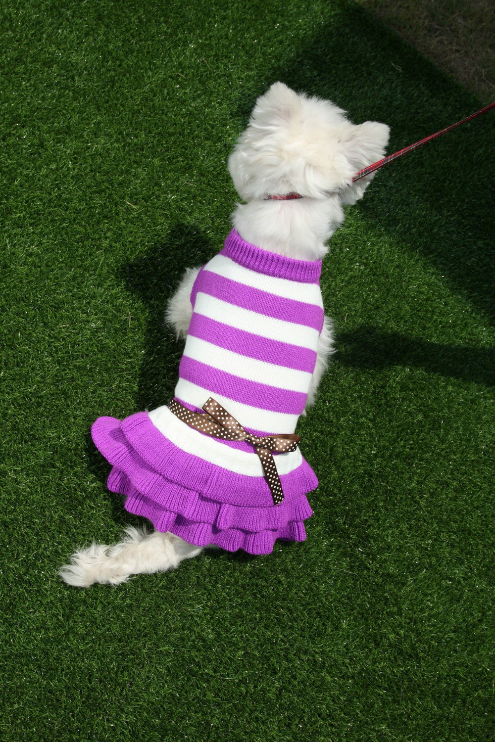 Dog Sweater Stripes Knit Wool Pet Dog Sweaters Cute Spring