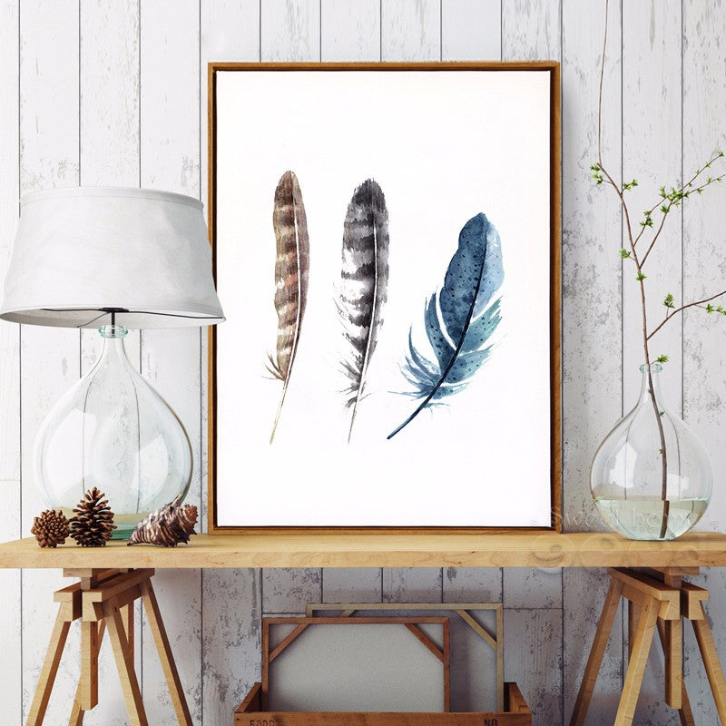 Watercolor Leathers Canvas Art Print Poster, Wall Pictures For Home Decoration, Giclee Print Wall Decor CM012