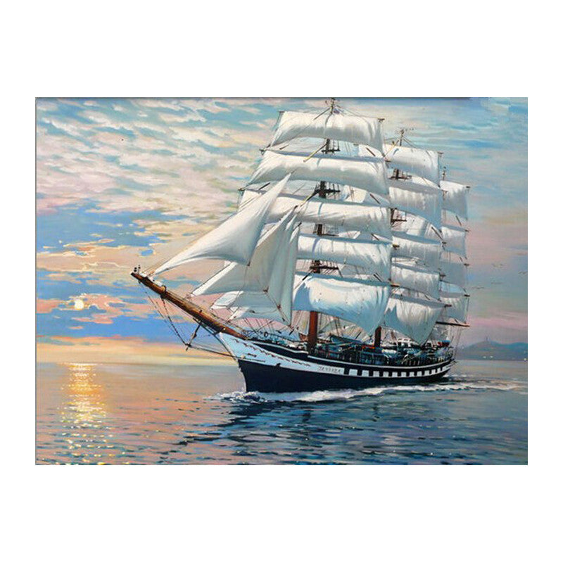 Picture On Wall Acrylic Ships Plain Sailing oil Painting Drawing By Numbers Abstract Gift DIY Amazing Coloring By Numbers Canvas