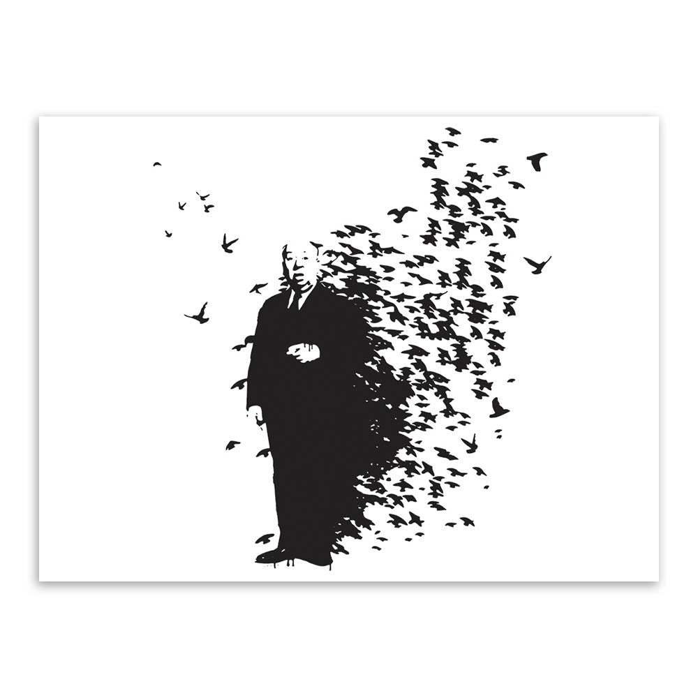 Modern Abstrcat Black White Banksy Hipster Pop A4 Art Print Poster Wall Picture Living Room Canvas Painting No Frame Home Decor